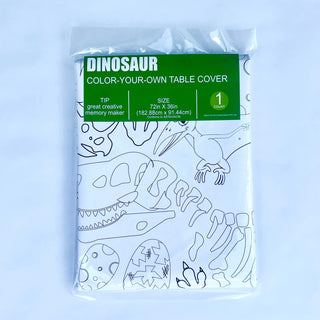 Dinosaur Coloring Tablecloth Posters Creative Crayons Workshop OPTIONS: Birthday Personalized