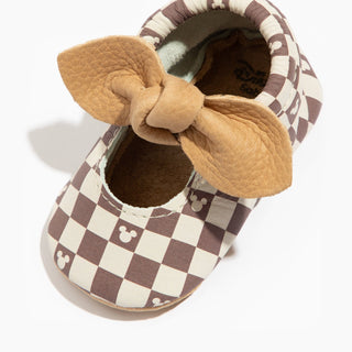 Disney Mocha Mickey Mouse Knotted Bow Baby Shoe Knotted Bow Mocc Freshly Picked Style: Soft Sole Size: 1