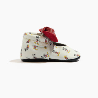 Disney Retro Mickey Mouse Knotted Bow Baby Shoe Knotted Bow Mocc Freshly Picked Style: Soft Sole Size: 1