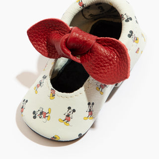 Disney Retro Mickey Mouse Knotted Bow Baby Shoe Knotted Bow Mocc Freshly Picked Style: Soft Sole Size: 1