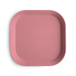 Square Dinnerware Plates, Set of 2 Dinnerware Mushie Color: Dusty Rose