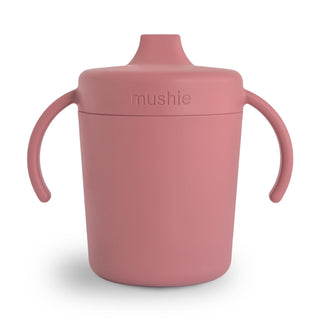 Trainer Sippy Cup Sippy Cups Mushie Color: Dusty Rose