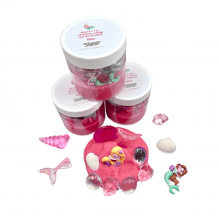 Custom Mermaid Play Dough Favors for Birthday Party Goodie Bags Sensory Activity Bin Playful Little Minds Select Your Desired Quantity: 8 I would like: Generic Birthday Label That Matches Theme