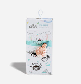 Dive In Standard Size Crib Sheet Crib sheets Rookie Humans Size: US Standard crib size