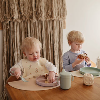 Silicone Suction Platesilicone tablewareMushieColor: Cambridge Blue
