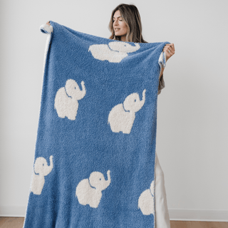 Double-Layer Bamboni® Toddler Blankets Saranoni Color: Elephant Double Layer