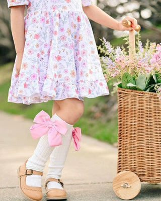 Girl's Short Sleeve Vintage Twirl Dress - Spring Meadow (Floral) Baby & Toddler Dresses
