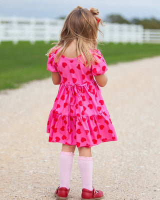 Eliza Cate and Co Girl's Twirl Dress - Be Mine (Hearts)