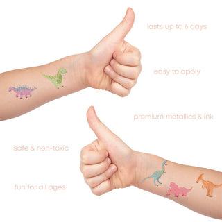 Dinosaur Variety Temporary Tattoos Set Party Tats Flash Tattoos