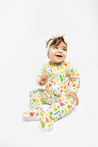 Fruit of the Spirit PJ Footed Onesie BambooOnesieHoly PalsSize: 0-3M