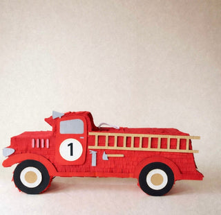 🚒 Heroic Fire Truck Piñata – Handcrafted Fire Engine Piñata for Firefighter Birthdays & Rescue-Themed Celebrations Piñata mamaspinatas