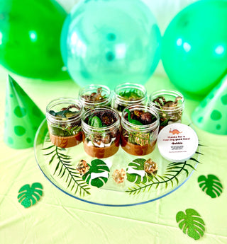Dinosaur Play Dough Party Favors for Kids Sensory Activity Bin Playful Little Minds Select Desired Quantity of Jars: 8 I would like: Generic Birthday Label That Matches Theme