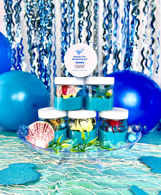 Ocean-Themed Play Dough Party Favors: Under the Sea Birthday Sensory Activity Bin Playful Little Minds Select Your Desired Quantity: 8 Select Sticker Option For Lids: Generic Birthday Label That Matches Theme