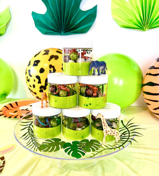 Party Animals | Wild Animals | Zoo Play Dough Party Favors Sensory Activity Bin Playful Little Minds Select Desired Quantity of Jars: 8 I would like: Generic Birthday Label That Matches Theme