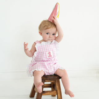 Baby Girl Smocked First Birthday Bubble Girl Bubble Seven Lantern Lane Size: 12M