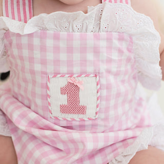 Baby Girl Smocked First Birthday Bubble Girl Bubble Seven Lantern Lane Size: 12M