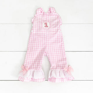 Girls Smocked First Birthday Longall Girl Bubble Seven Lantern Lane Size: 12M