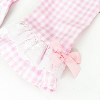 Girls Smocked First Birthday Longall Girl Bubble Seven Lantern Lane Size: 12M