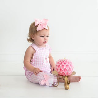 Girls Smocked First Birthday Longall Girl Bubble Seven Lantern Lane Size: 12M