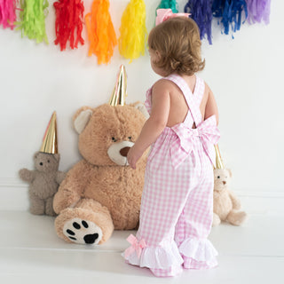 Girls Smocked First Birthday Longall Girl Bubble Seven Lantern Lane Size: 12M