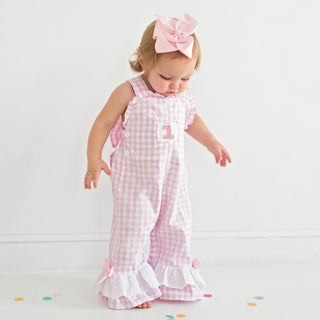 Girls Smocked First Birthday Longall Girl Bubble Seven Lantern Lane Size: 12M