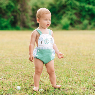 Par-Tee Golf Sunsuit Boy Bubble Seven Lantern Lane Size: 3M