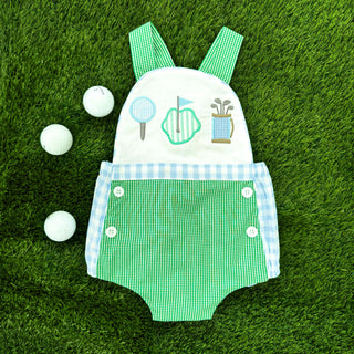Par-Tee Golf Sunsuit Boy Bubble Seven Lantern Lane Size: 3M