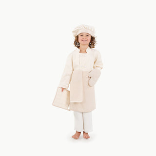 Wholesale Play Chef Dress-Up Set Gathre Color: Ivory
