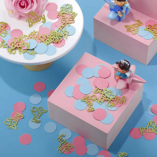Gender Reveal Paper Confetti Baby Riddle