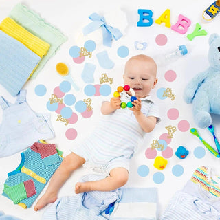 Gender Reveal Paper Confetti Baby Riddle