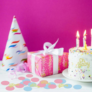 Gender Reveal Paper Confetti Baby Riddle