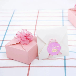 Gender Reveal Stickers - Team Boy & Team Girl Baby Riddle