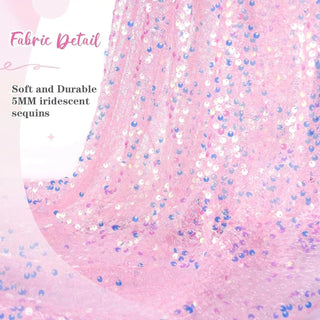 Gender Reveal Glitter Iridescent Sequin Table RunnerBaby RiddleColor: BlueSize: 30 x 183 cm