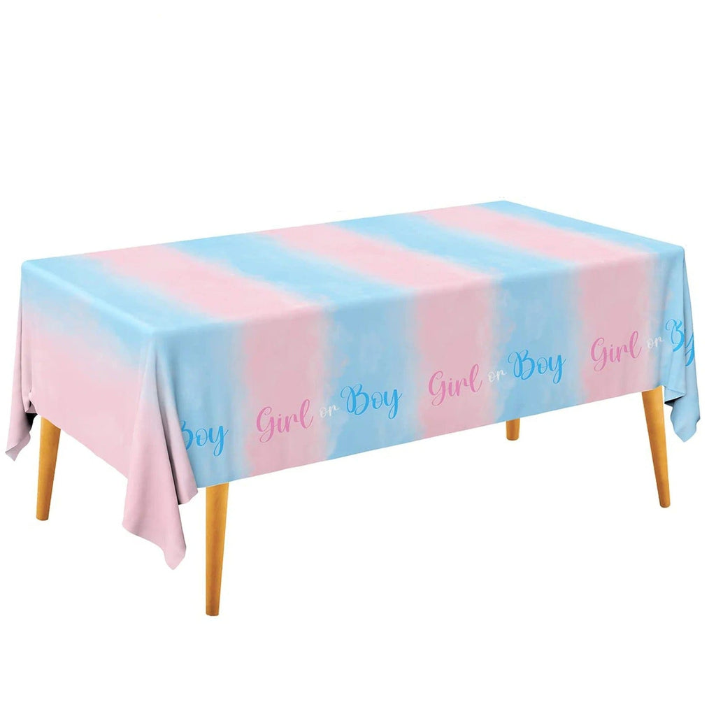 Gender Reveal Tablecloth | Baby Riddle