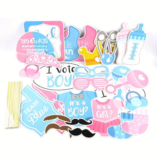 Gender Reveal Party Photography Props Baby Riddle
