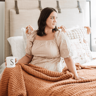 Ribbed Bamboni® Throw Blankets Saranoni Color: Cameo