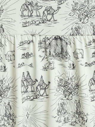 O Little Town of Bethlehem Nightgown PJ Girls Polyester Nightgown Holy Pals Size: 2-3