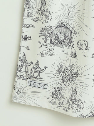 O Little Town of Bethlehem Nightgown PJ Girls Polyester Nightgown Holy Pals Size: 2-3