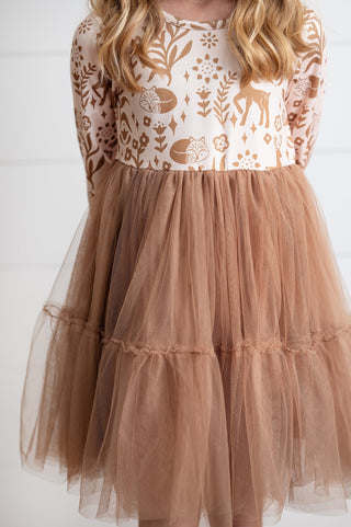 Woodland Deer Tulle Dress Dresses Oopsie Daisy Size: 3/4