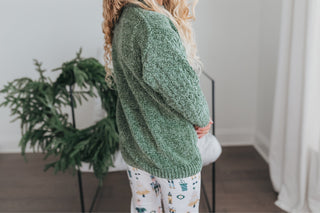 Green Chenille Nutcracker Bell Pant Set Sets Oopsie Daisy Size: 3/4