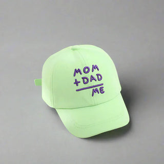 Mom Dad Me Snapback Cap RYAN AND REMI Color: Green Size: 1-5T