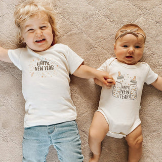 Graphic Bodysuit - Poppin Bottles bodysuits Finn + Emma Color: Default Size: 0-3M