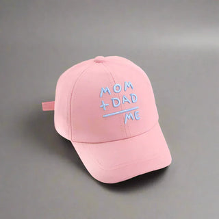 Mom Dad Me Snapback Cap RYAN AND REMI Color: Pink Size: 1-5T