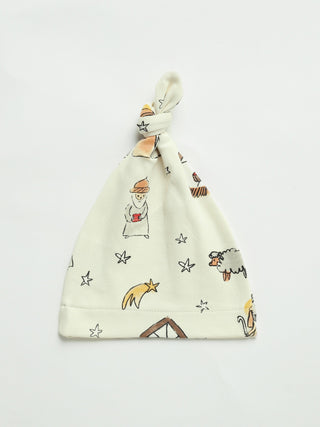 Away in a Manger Knotted Hat Cotton Accessories Holy Pals Size: NB-03M