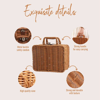 Vintage Style Baby Gift Box. 7Pcs RYAN AND REMI Color: Blue Set