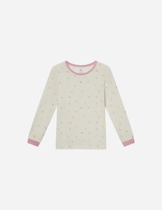 Heart Bamboo Kids Pajama Set Kids Pajama Elevated Faith Size: 2T