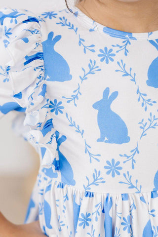 Hop 'til You Drop Ruffle Twirl Dress Twirl Ruffle Dress 3/4 Mila & Rose ® Size: 6-12M