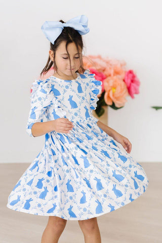 Hop 'til You Drop Ruffle Twirl Dress Twirl Ruffle Dress 3/4 Mila & Rose ® Size: 6-12M
