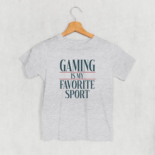 Gaming Is My Favorite Sport Tee (Kids) POD - Apparel Ivy + Cloth Style: Toddler Tee Color: Heather Size: 2T