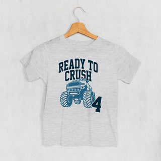 Ready To Crush 4 Tee (Kids) POD - Apparel Ivy + Cloth Style: Toddler Tee Color: Heather Size: 2T